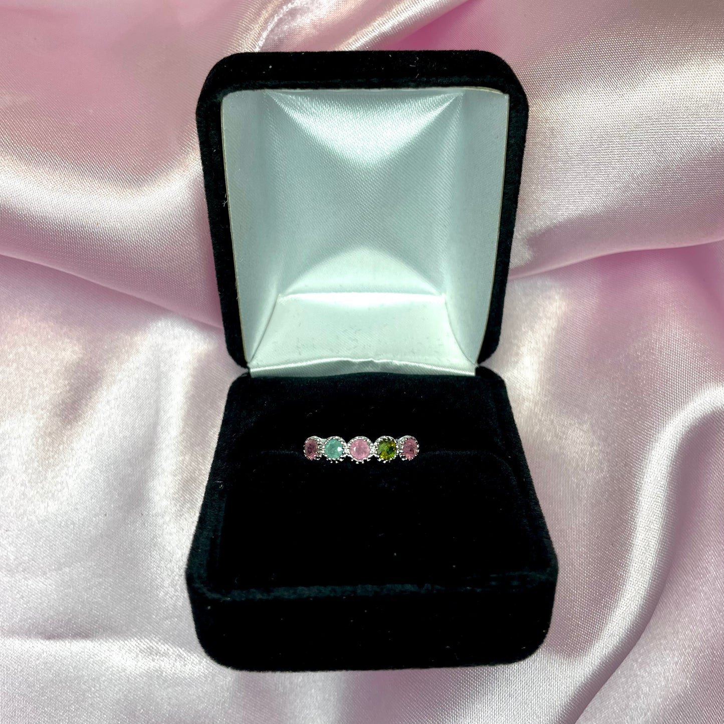 Watermelon Tourmaline Ring