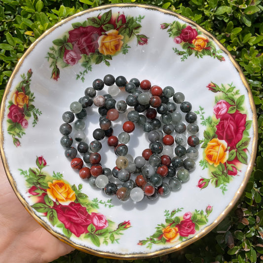8mm Bloodstone Bracelet
